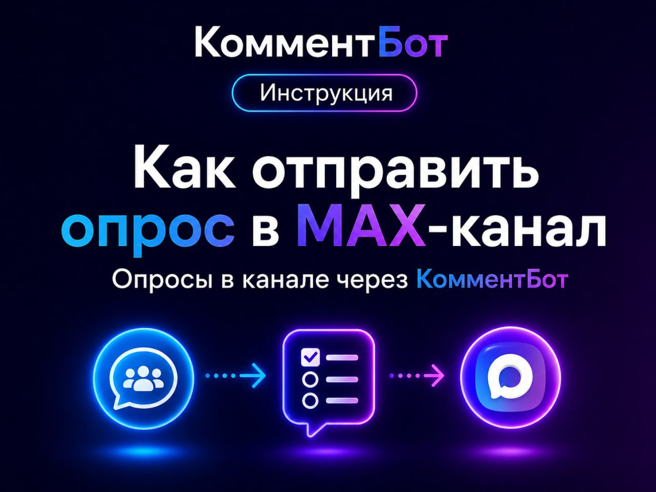 Инструкция по отправке опроса в MAX-канал